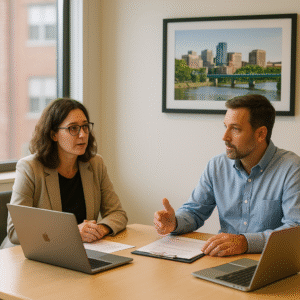 discussing benefits